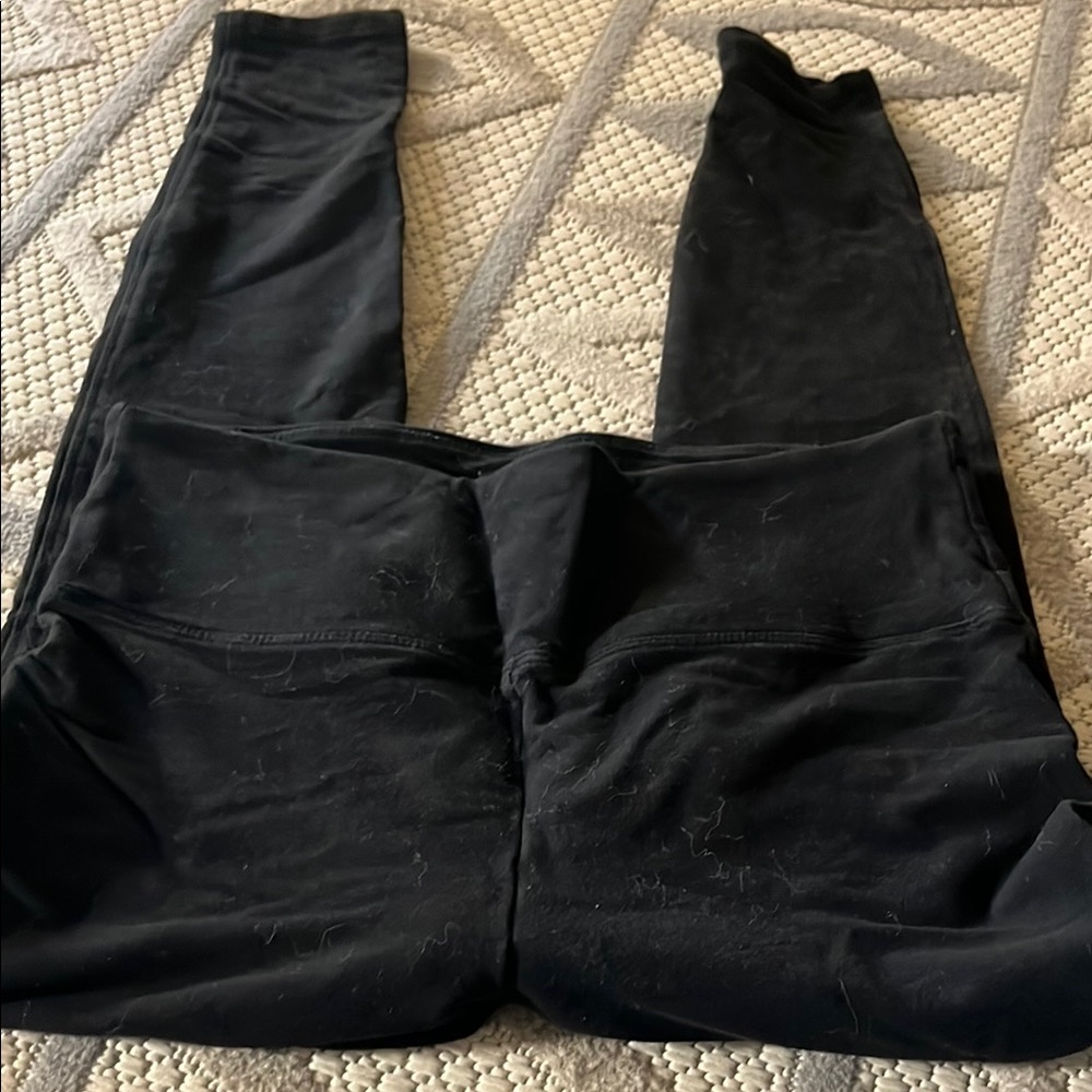 Black High-Waist Full-Length Leggings